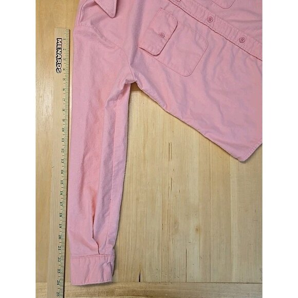 Vintage Five Brother Flannel Shirt Womens Size Large Pink Union Made in USA - Picture 5 of 8